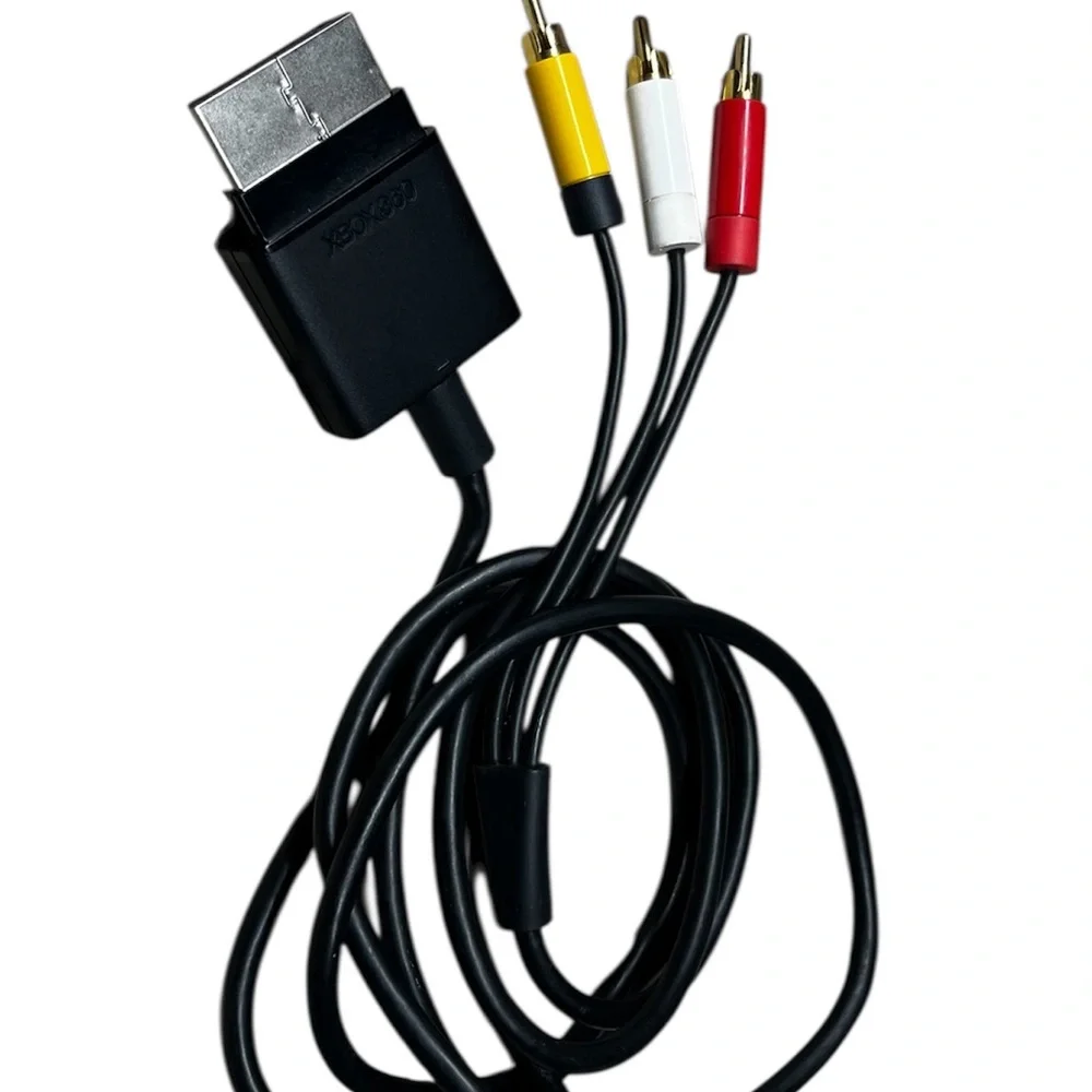Black XBOX 360 OEM AV Cords